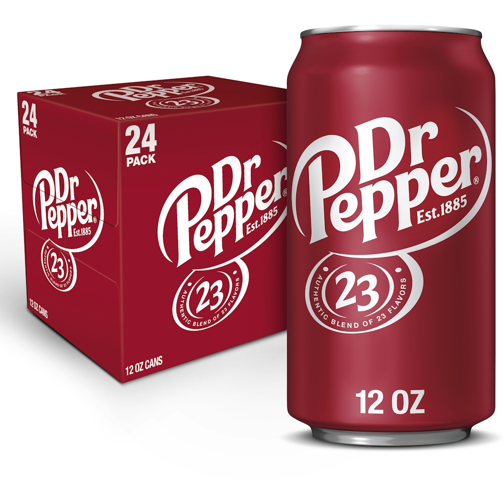 Photo of Dr Pepper Soda, 12 Fl Oz Cans, 24 Pack