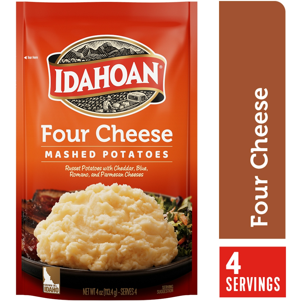 Four Cheese Mashed Potatoes, Four Cheese