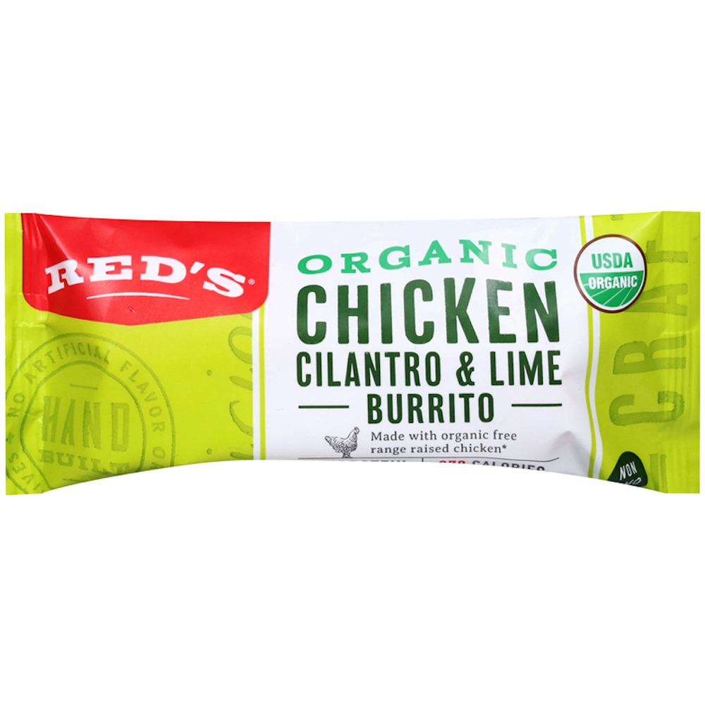 Photo of Red's Frozen Organic Chicken, Cilantro & Lime Burrito - 4.5oz