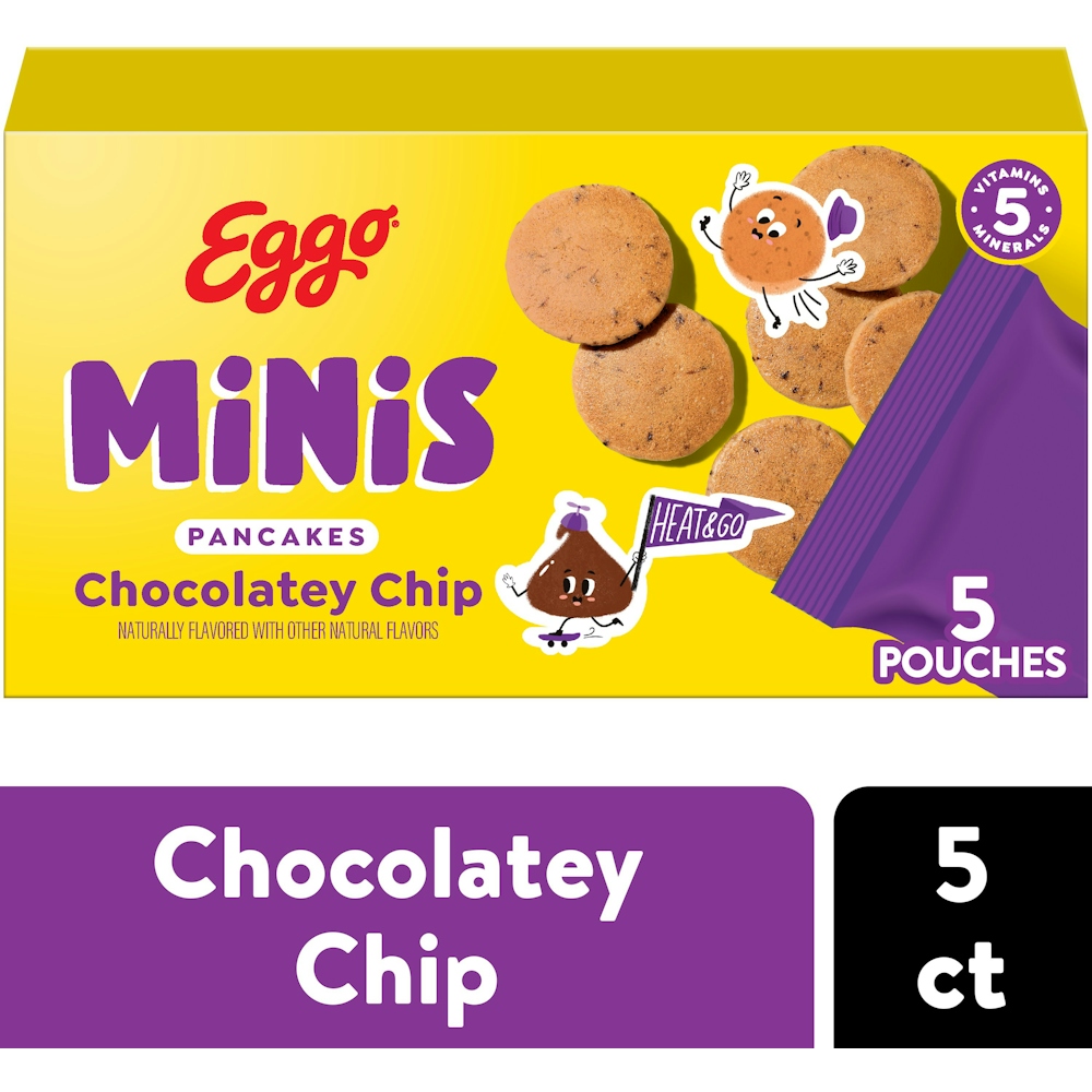 Photo of Eggo Minis Chocolatey Chip Pancake Bites, Frozen Breakfast, 8.4 Oz