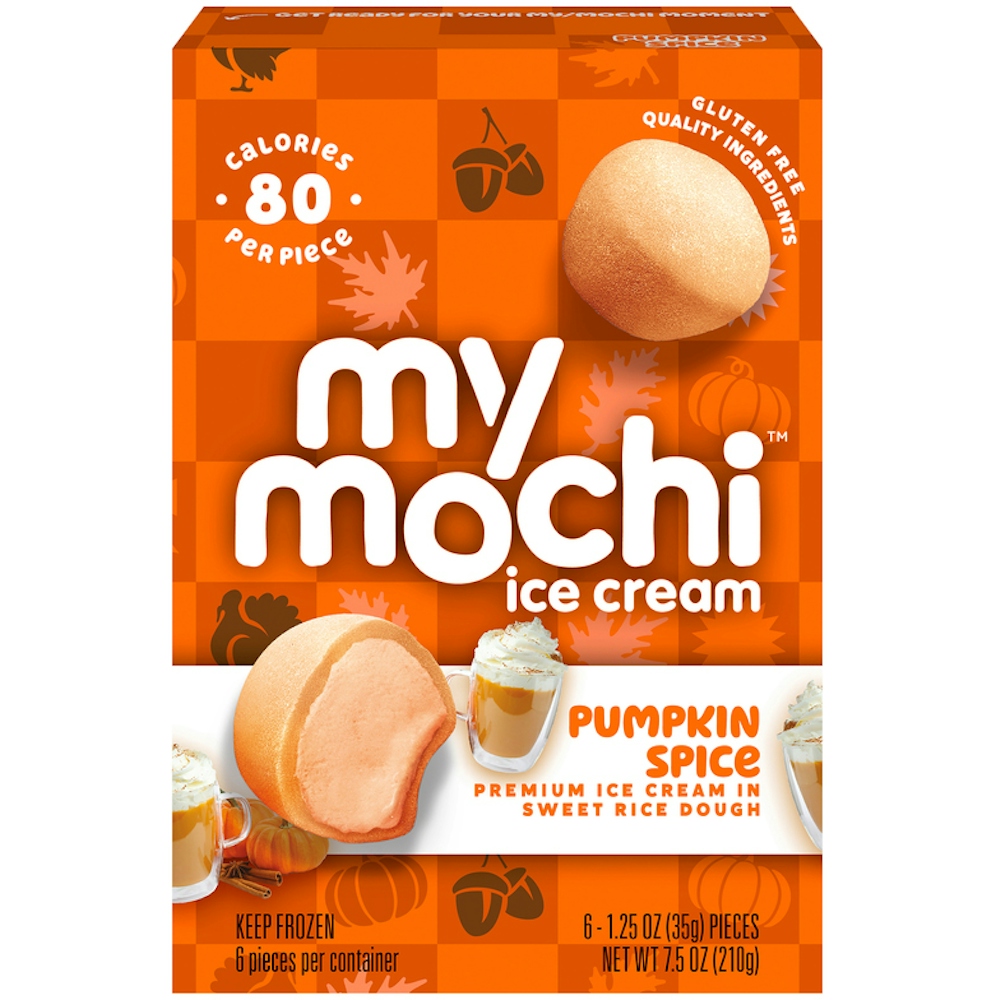 Pumpkin Spice Premium Ice Cream in Sweet Rice Dough, Pumpkin Spice