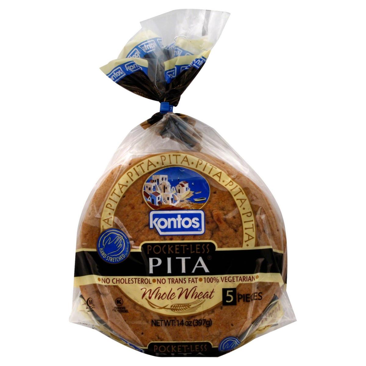 Photo of Kontos Pocket Less Pita Whole Wheat