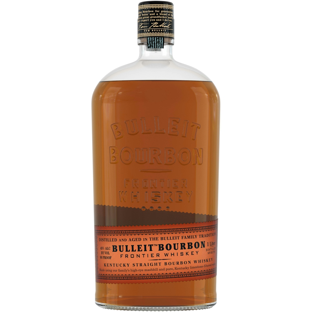 Bulleit Straight Bourbon Frontier Whiskey bottle