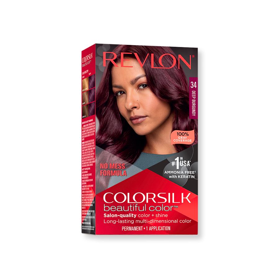 Colorsilk 6x Packs Revlon Black Permanent Beautiful Hair Dye 10