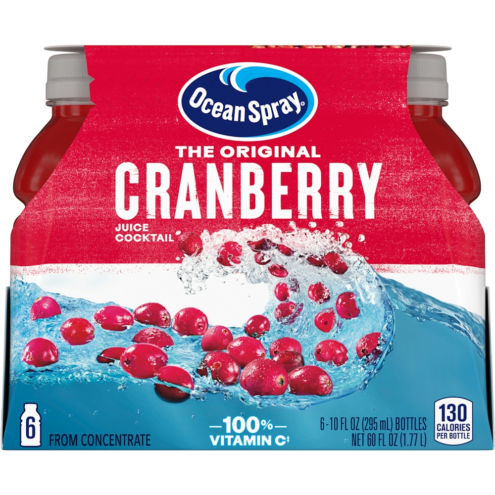 Photo of Ocean Spray Original Cranberry Juice Cocktail 6-10 Fl. Oz. Bottles