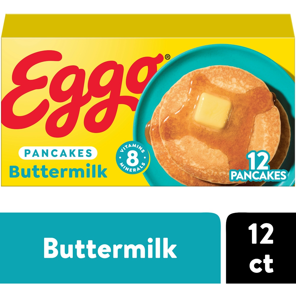 Photo of Eggo Pancakes Buttermilk, Frozen Breakfast, 12 Count Box