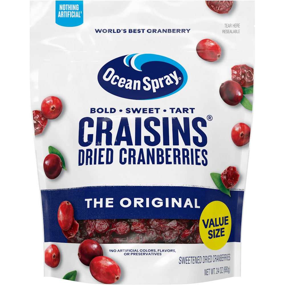 Photo of Ocean Spray Craisins Original Dried Cranberries, 24 Ounce Value Pack