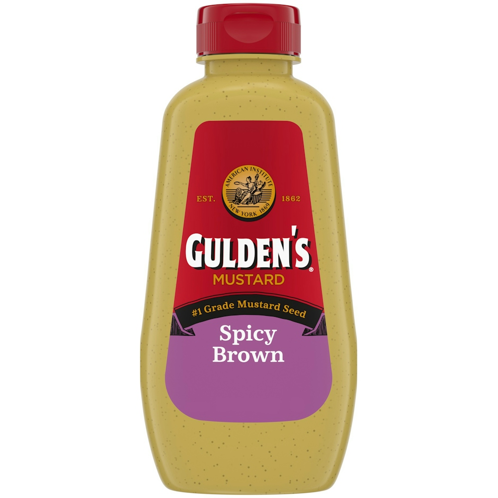 Gulden's Spicy Brown Mustard Squeeze Bottle, 12 Oz