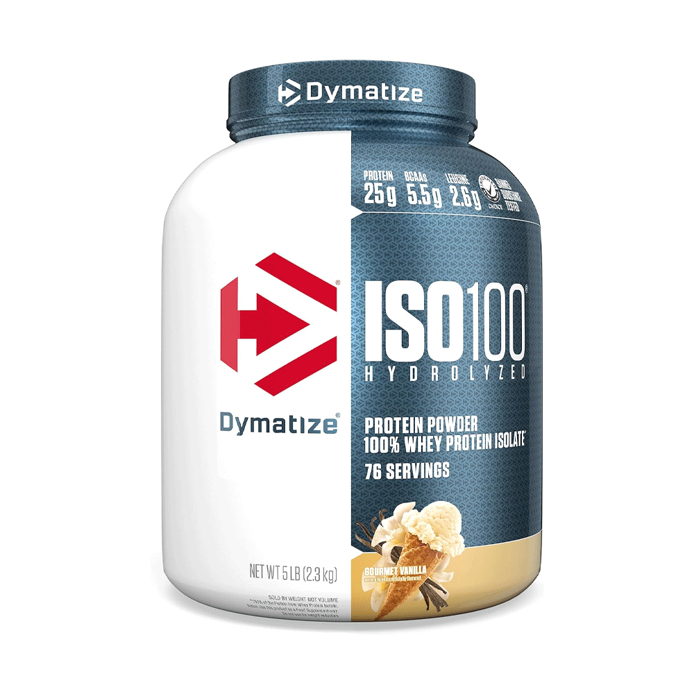 Gourmet Vanilla Flavored Iso100 Hydrolyzed 100% Whey Protein Isolate Protein Powder, Gourmet Vanilla