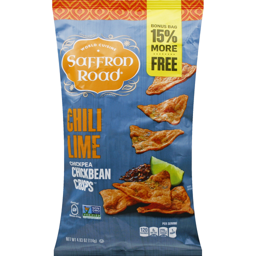 Chili Lime Chickpea Chickbean Crisps, Chili Lime