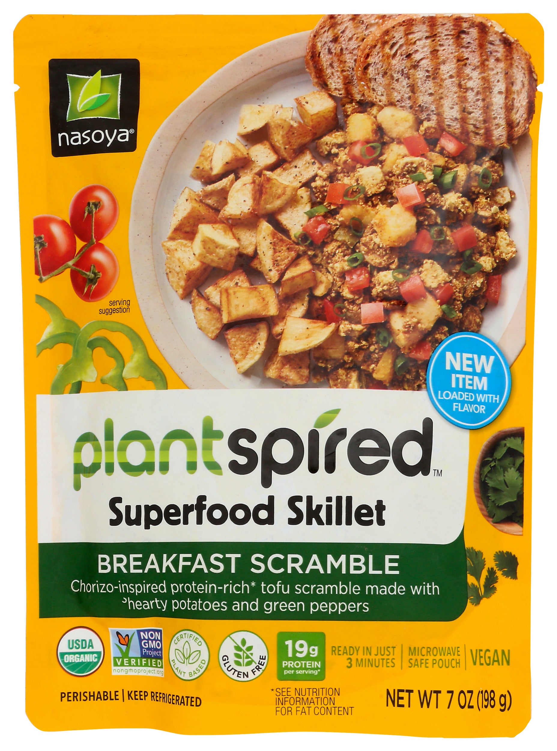 Breakfast Scramble Chorizo-Inspired Protein-Rich Tofu Scramble Made with Hearty Potatoes and Green