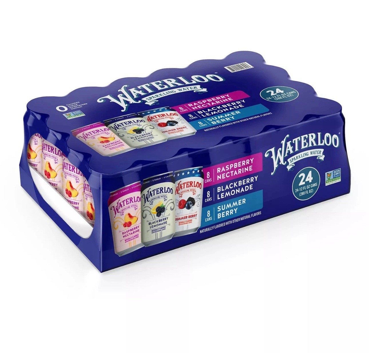 Waterloo Barcode Waterloo Sparkling Water Variety Pack, 12 Fluid Ounce — UPC ...