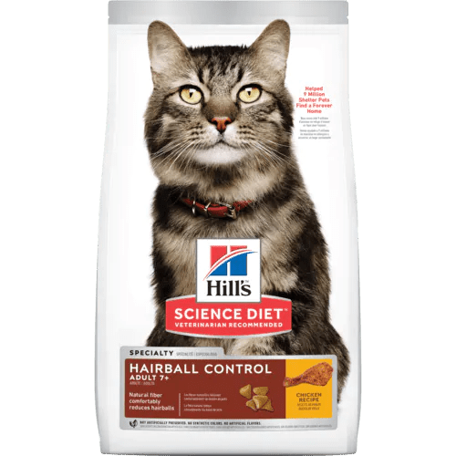 Hill's Science Diet Adult 7+ Hairball Control - Dry Cat Food