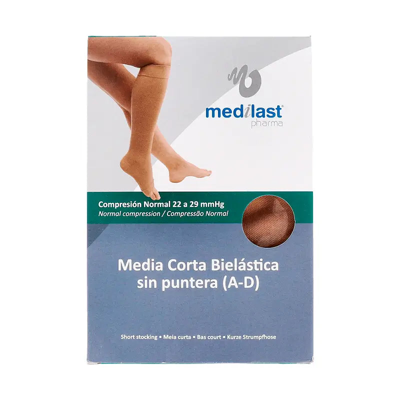 MITJA CURTA C. NORMAL S/PUNTA BEIGE T.M MEDILAST