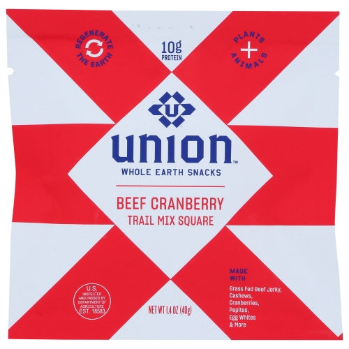 Beef Cranberry Trail Mix Square, Beef Cranberry