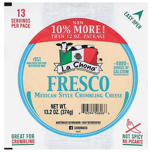 La Chona Fresco Mexican Style Crumbling Cheese 12 Oz. Pack