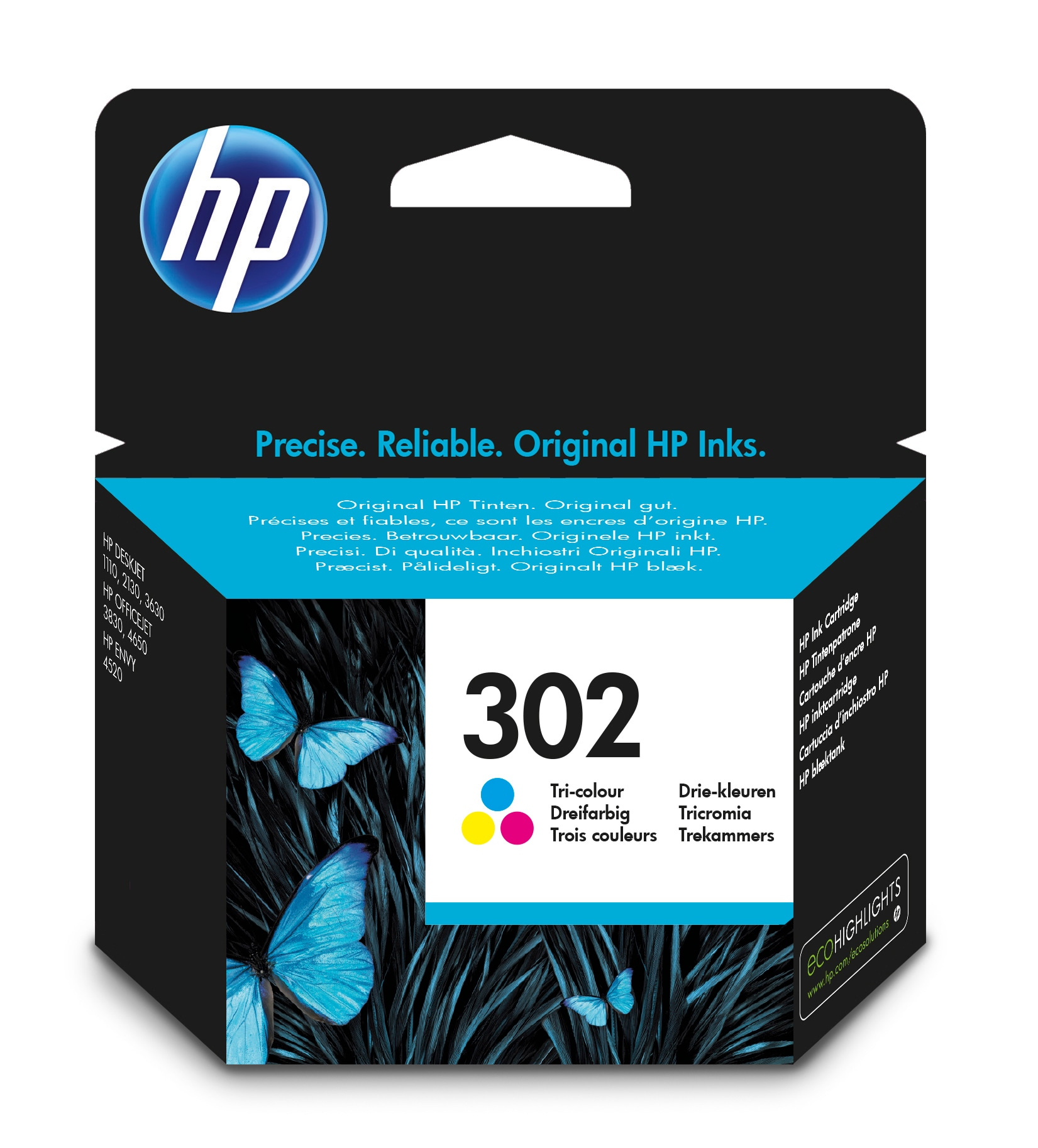 Photo of HP Ink Cartridge 302/Color/165 Stran F6U65AE#BA3