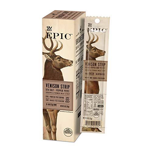 Epic Sea Salt + Pepper Venison Strips 10 Count