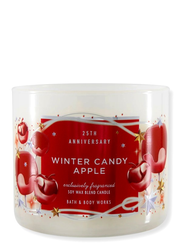 Bath & Body Works Kerze Winter Candy Apple 3-Docht 411g