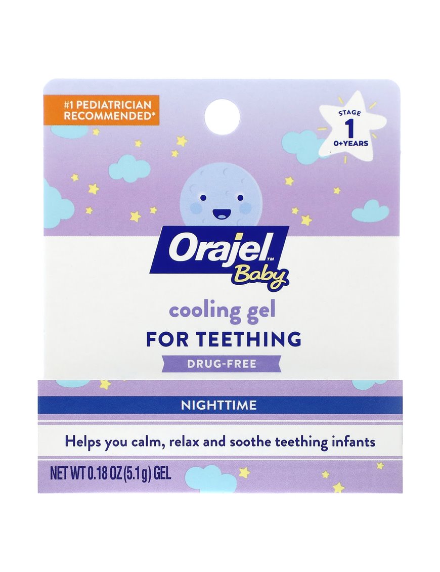Orajel Baby Non-Medicated Cooling Gel For Teething Nighttime