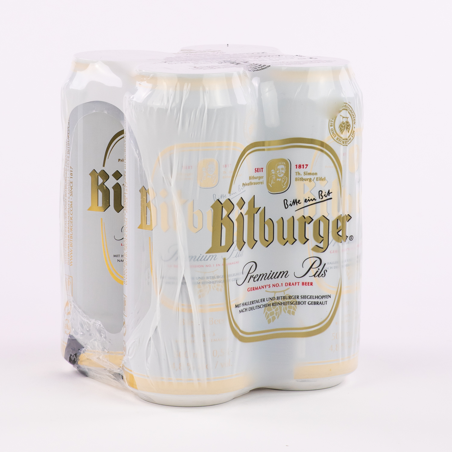 Bitburger Pilsner Premium Beer - 4pk/16.9 Fl Oz Cans — GTIN-14 ...
