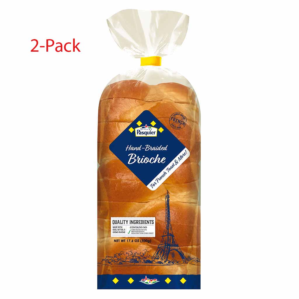 Brioche Pasquier, Brioche Tressee, Sliced Brioche Loaf
