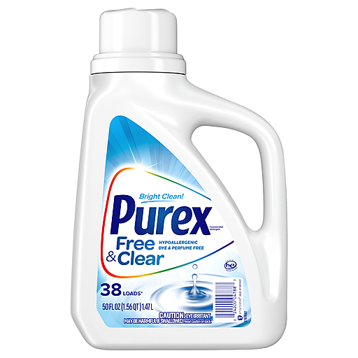 Photo of Purex Free & Clear Concentrated Laundry Detergent, 38 Loads, 50 Fl Oz