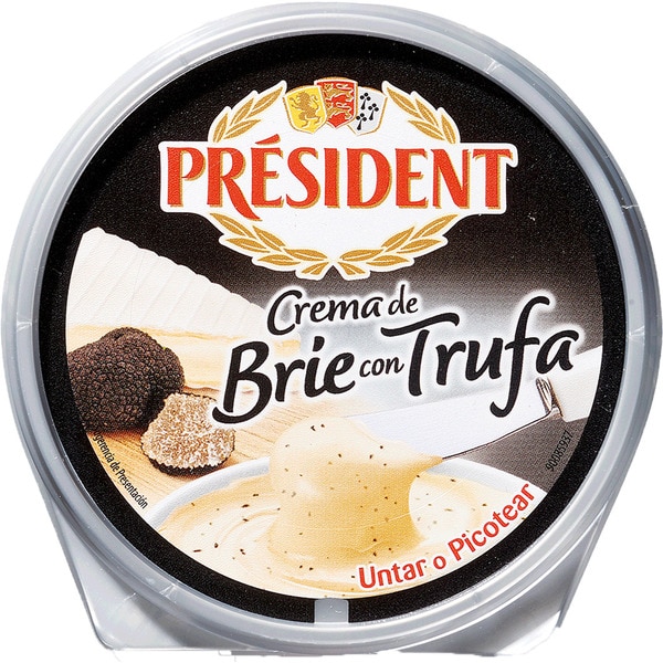 QUESO CREMA BRIE TRUFA PRESIDENT 105G