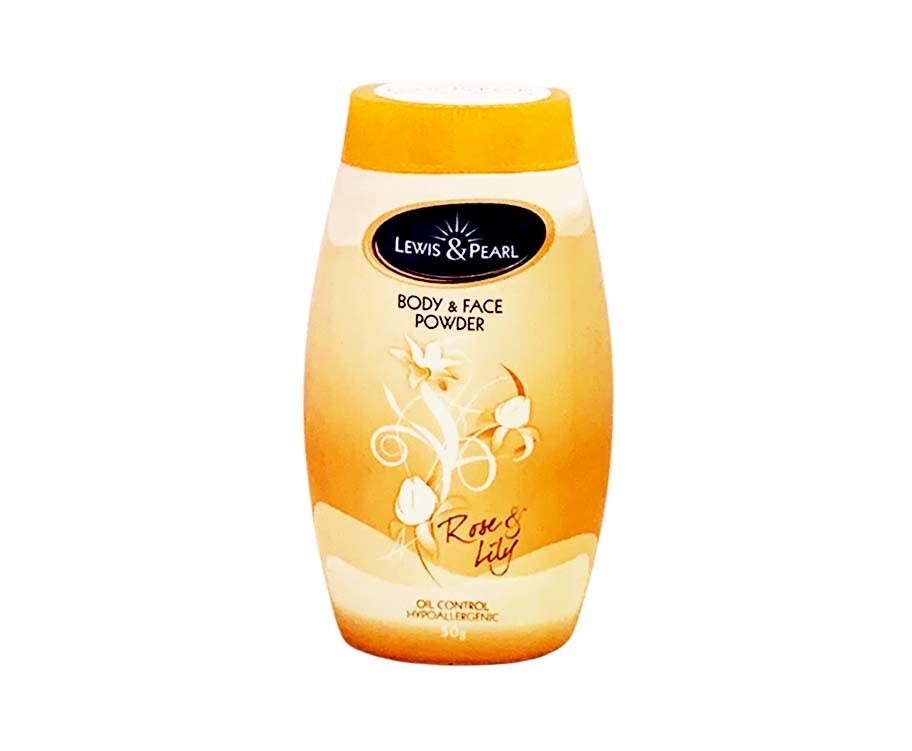 Lewis & Pearl Body Face Powder Rose Lily 50g