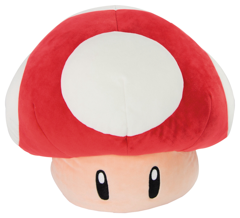 Tomy Club Mocchi-Mocchi Mario Kart Mushroom Mega 12″ Squishy Plush