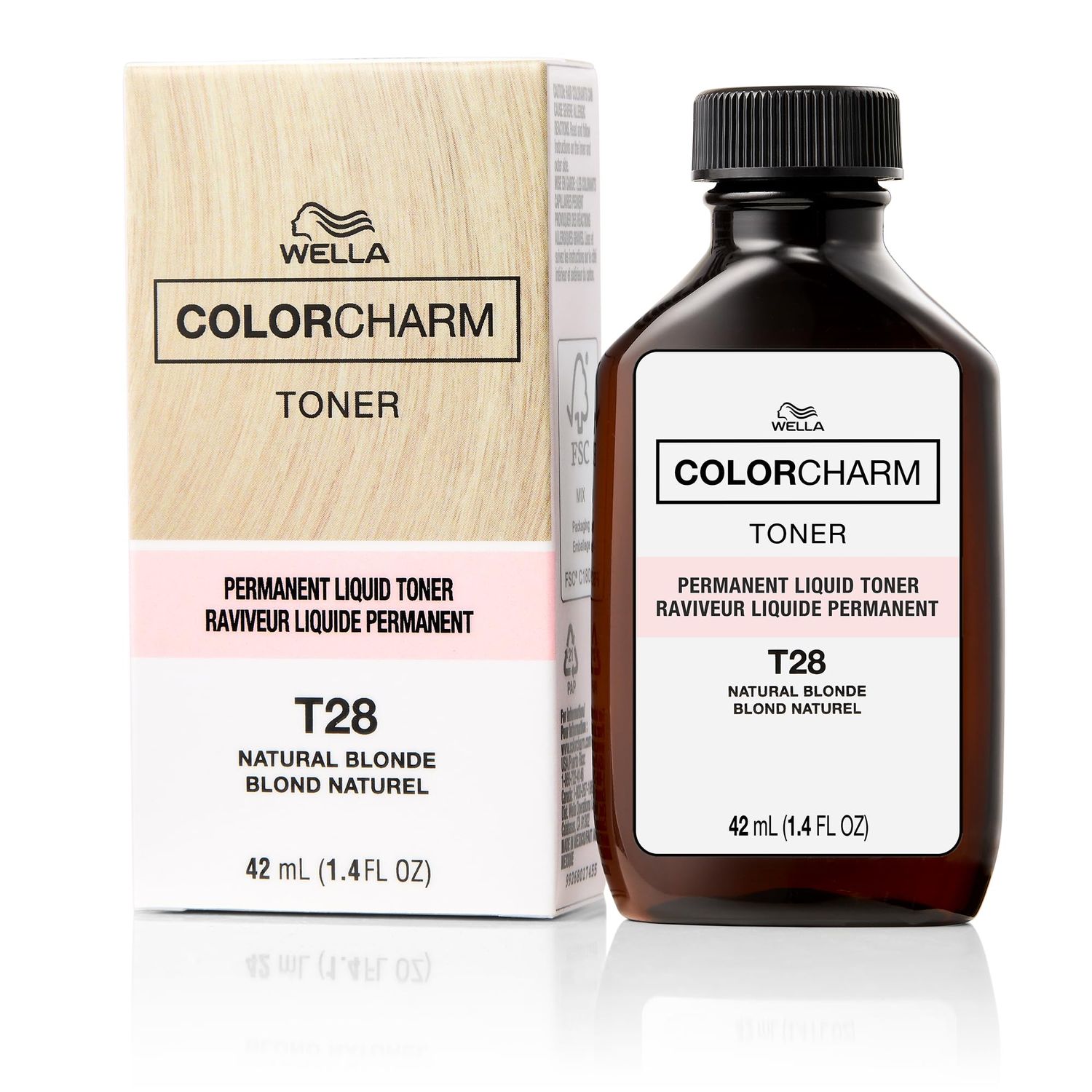 Photo of Wella Color Charm Permanent Liquid Hair Toner T28 Natural Blonde 1.4 Oz