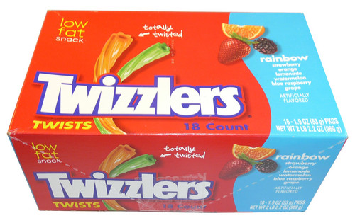 Twizzlers Twists – Rainbow (18 X 53g Packs)