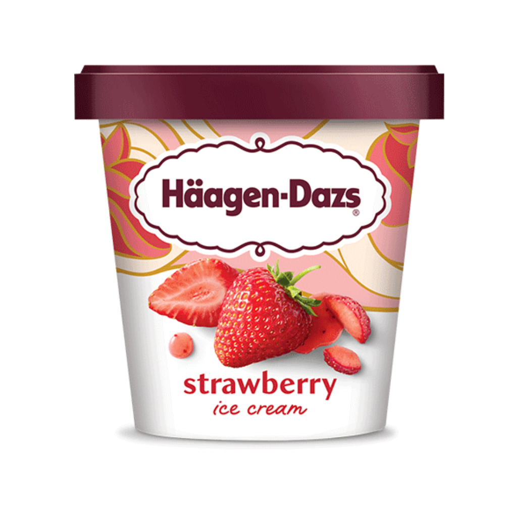 Haagen-Dazs Ice Cream, Strawberry 14 Fl Oz — UPC 74570024001 — Go-UPC