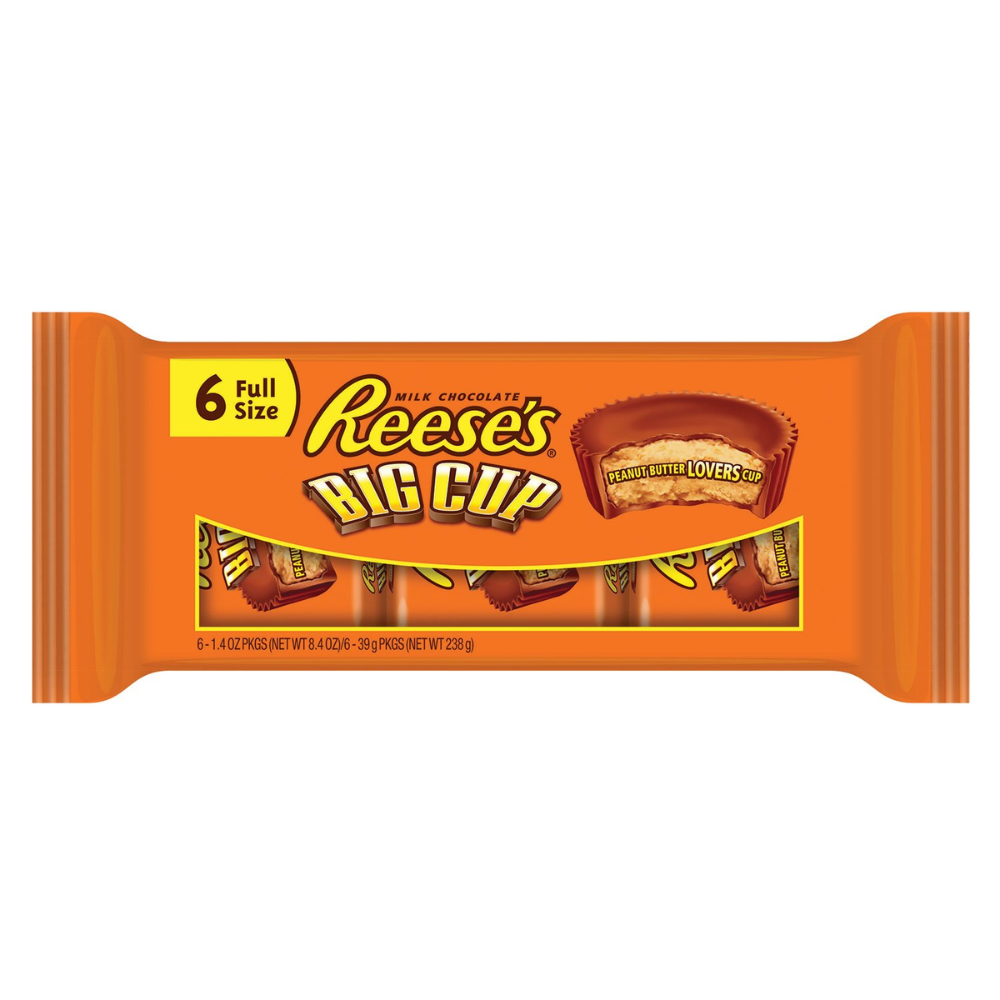 Photo of Reese's Big Cup Candy King Size Pack Milk Chocolate Peanut Butter