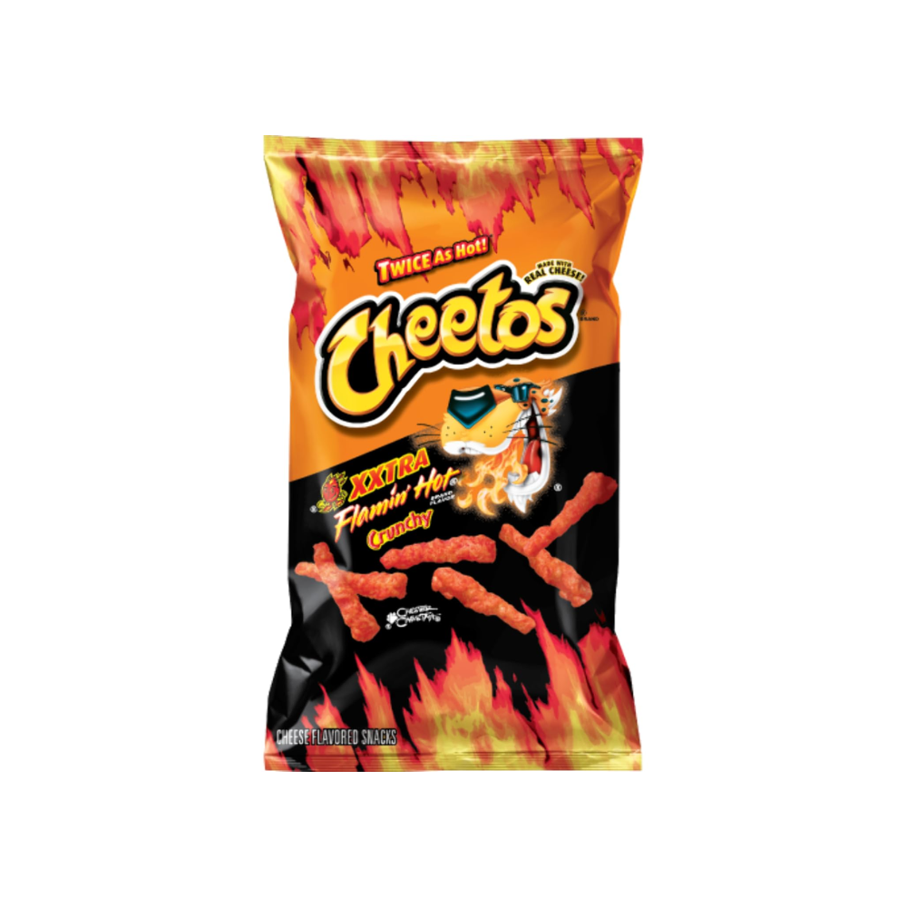 とろ Cheetos XXtra Flamin' Hot Crunchy Cheese Flavored Snacks 8.5 Oz