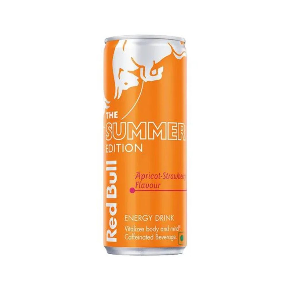 Photo of Red Bull Amber Edition Energy Drink, Strawberry Apricot, 114mg Caffeine, 12 Fl Oz Can