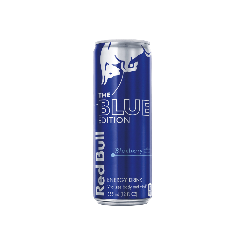 Red Bull Blue Edition Energy Drink, Blueberry, 80mg Caffeine, 8.4 Fl Oz Can