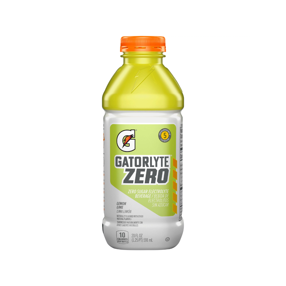 Photo of Gatorlyte Electrolyte Beverage, Lemon Lime, Zero Sugar 20 Fl Oz