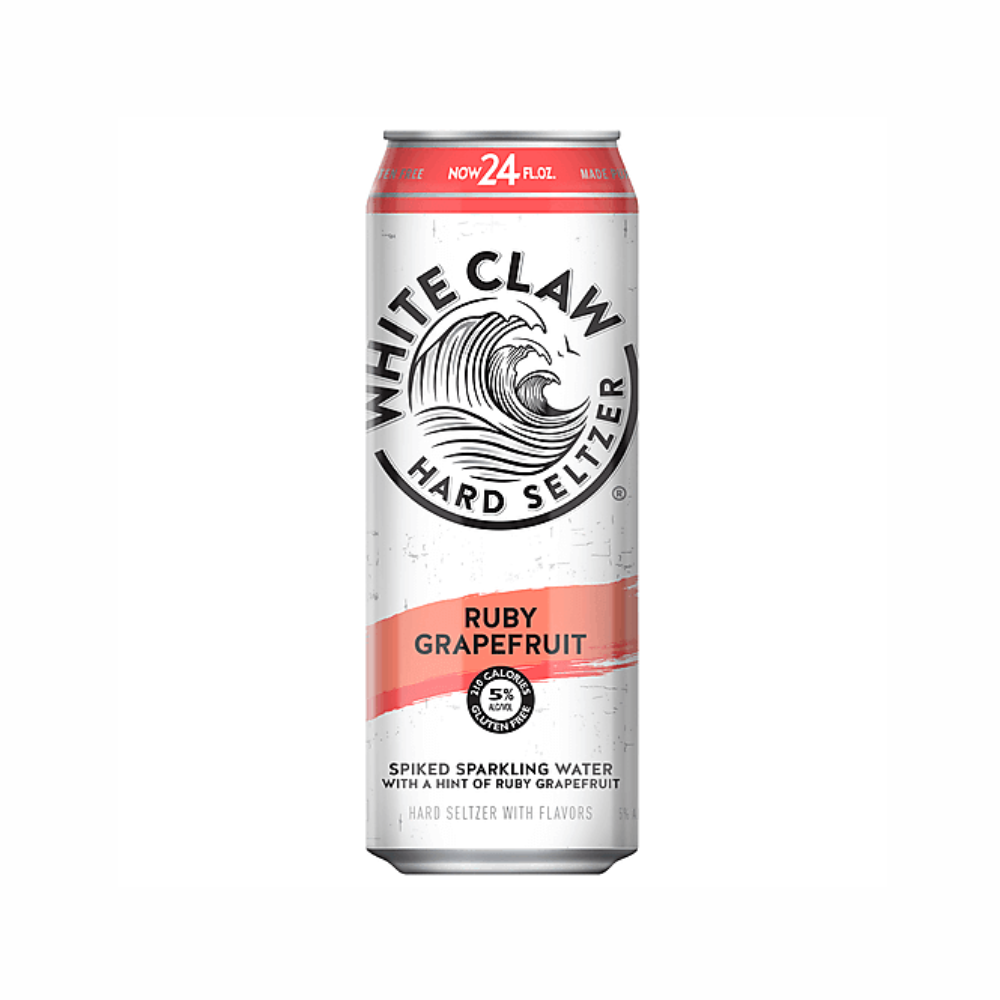 Photo of White Claw Ruby Grapefruit Hard Seltzer - 19.2 Fl Oz Can