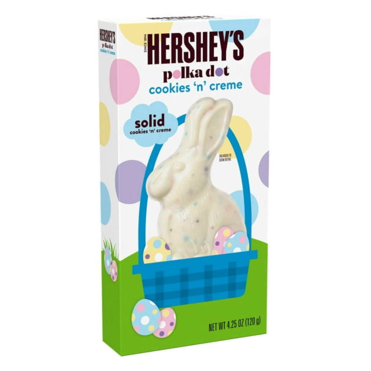 Hershey's Easter Polka Dot Solid Cookies 'n' Creme Bunny - 4.25oz