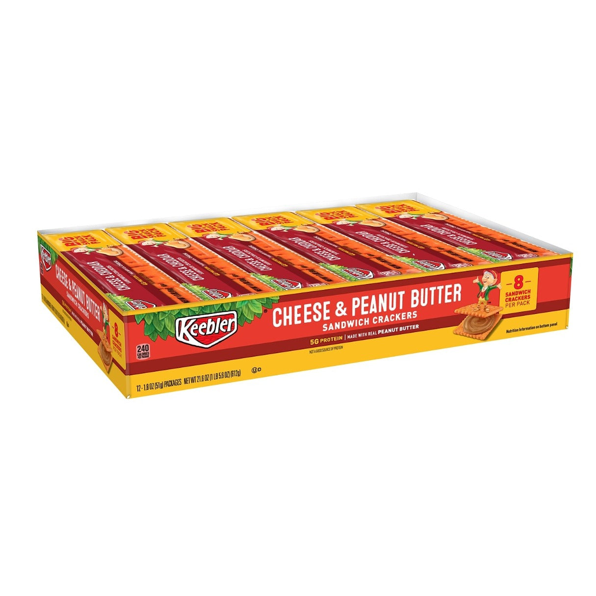 Photo of Keebler Cheese And Peanut Butter Sandwich Crackers Big Snack Pack