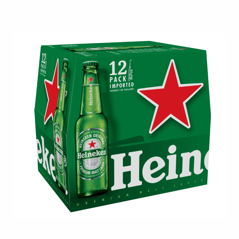 Photo of Heineken Beer, Premium, Malt Lager, Original, 12 Pack