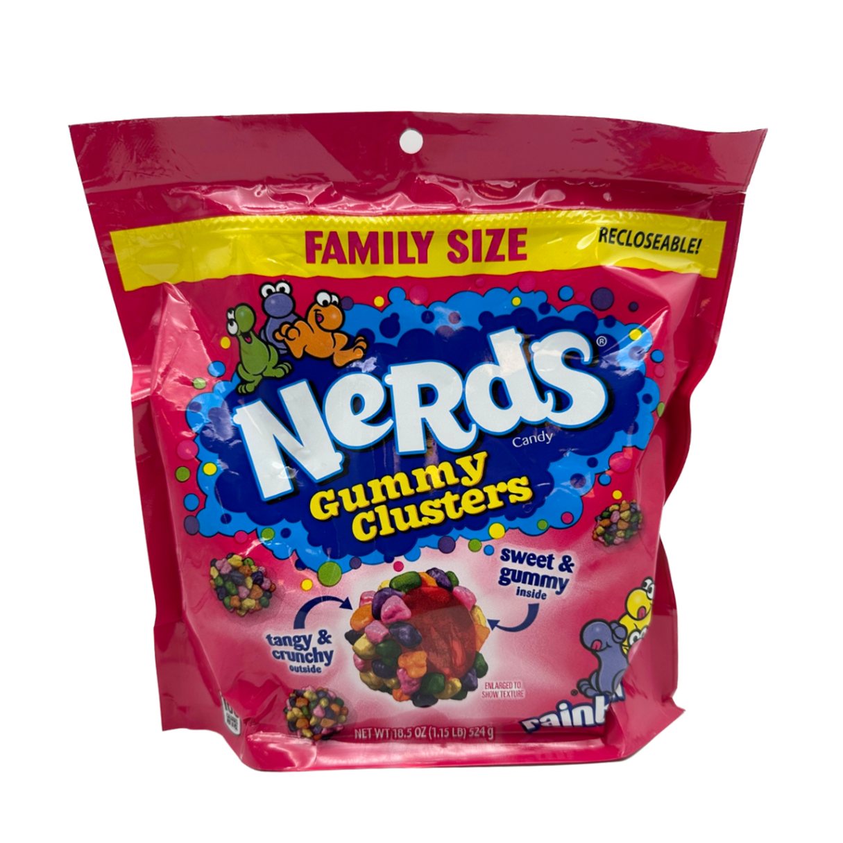 Photo of Nerds Candy, Gummy Clusters, Rainbow, Family Size - 18.5 Ounce