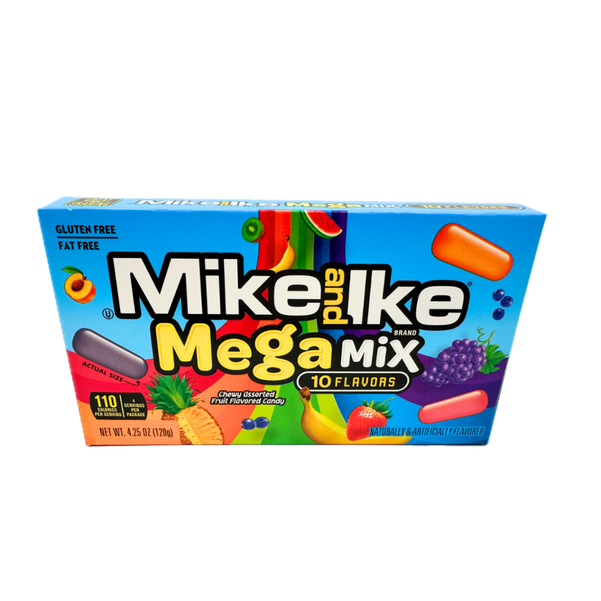 Mike and Ike Mega Mix Chewy Candy Theater Box, 4.25 Ounce