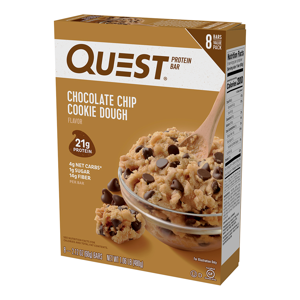 Photo of Quest Nutrition 21g Protein Bar - Chocolate Chip Cookie Dough - 8ct