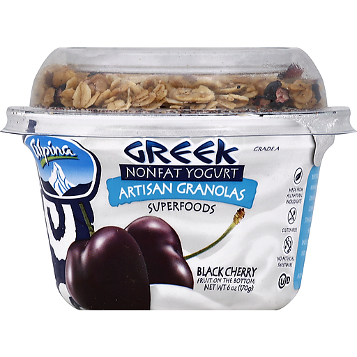 Alpina, Greek Nonfat Yogurt, Black Cherry