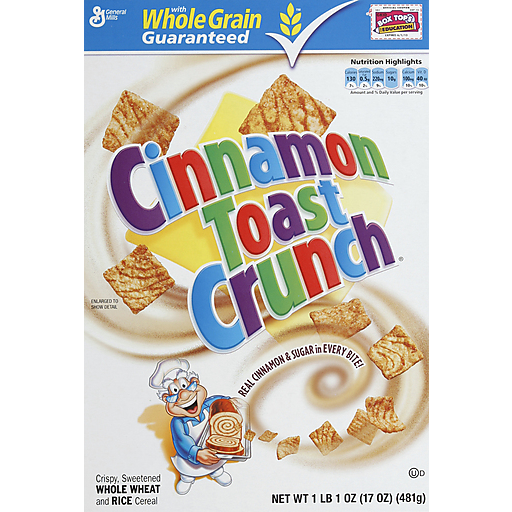 Crispy, Sweetened Whole Wheat and Rice Cereal