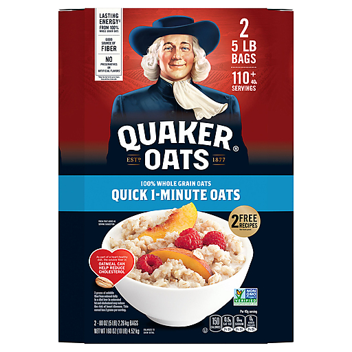 Photo of Quaker Quick 1-minute 100% Whole Grain Oats