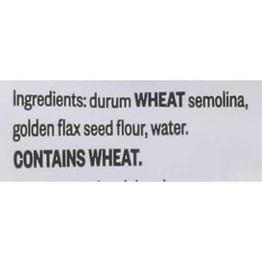 Pasta with Durum Wheat Semolina and Flax Seeds