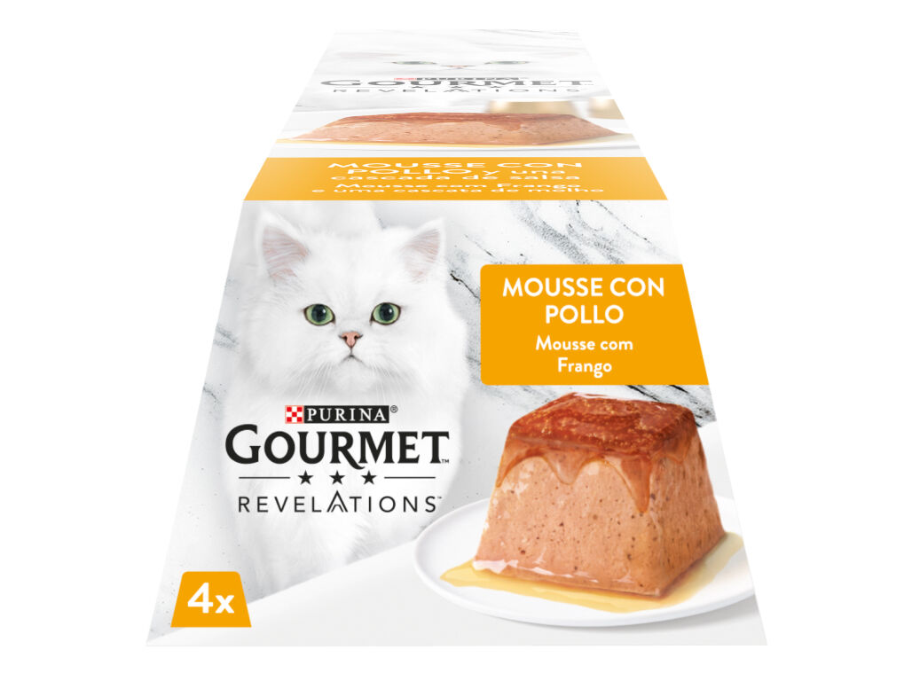 GATOS GOURMET REV. MOUSSE POLLO P4x57 GR